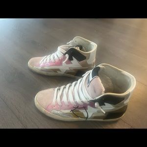 Philippe Model Paris High Top Pink Sneakers